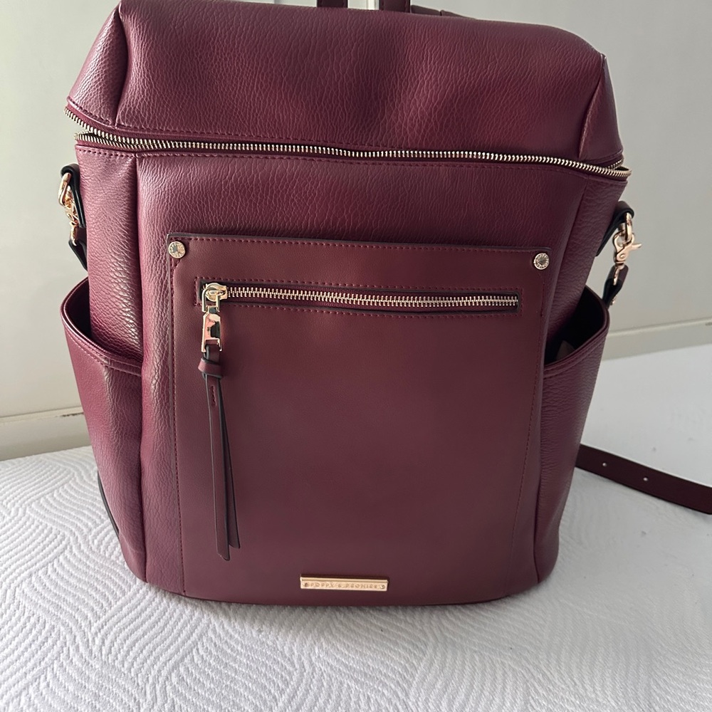 Poppy & Peonies Berry Commuter  Backpack